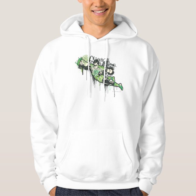 Green Lantern Graffiti-Zeichen Hoodie (Vorderseite)