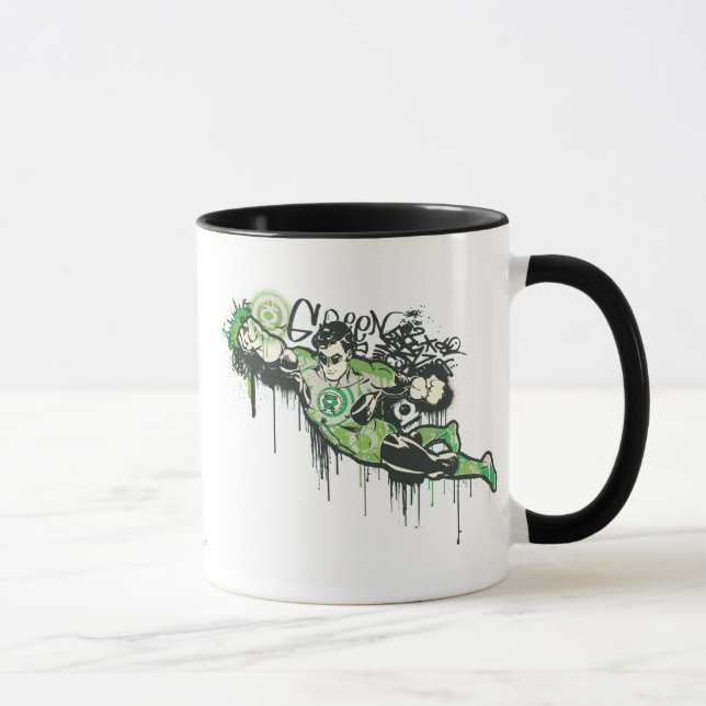 Green Lantern Graffiti-Zeichen Tasse (Rechts)