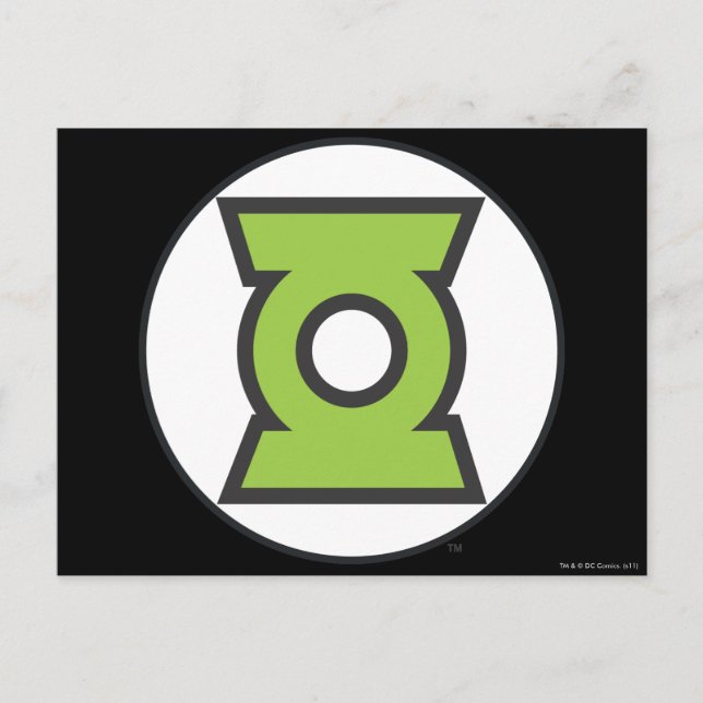 Green Lantern Logo 11 Postkarte (Vorderseite)