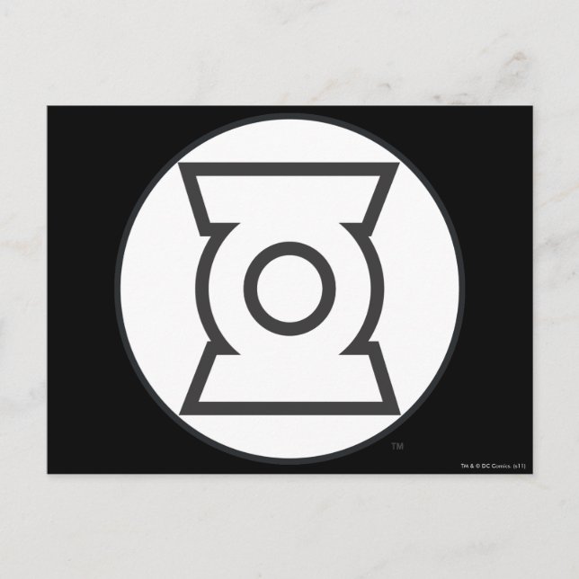 Green Lantern Logo 12 Postkarte (Vorderseite)