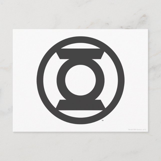 Green Lantern Logo 14 Postkarte (Vorderseite)