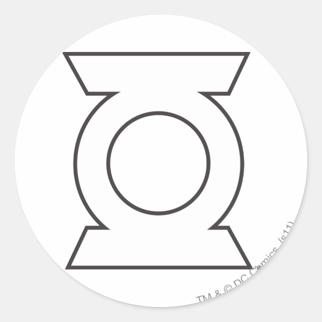 Green Lantern Logo 16 Runder Aufkleber (Vorderseite)