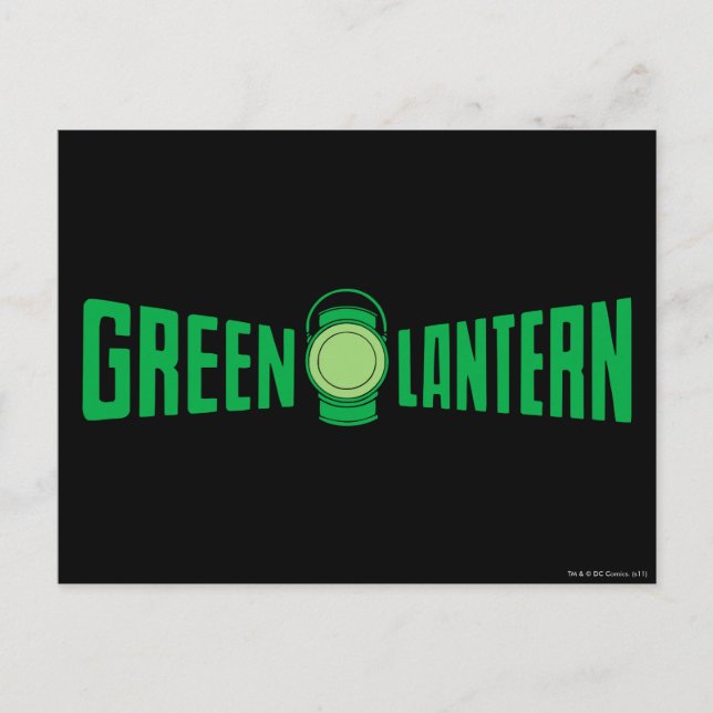 Green Lantern Logo 5 Postkarte (Vorderseite)