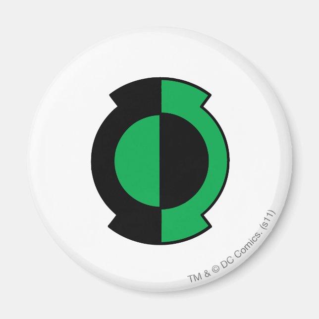 Green Lantern Logo Gedreht Magnet (Vorne)