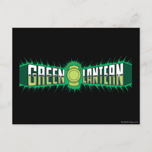 Green Lantern Logo - Grüne Flammen Postkarte