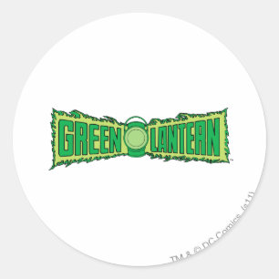 Green Lantern Logo mit Lattern Runder Aufkleber