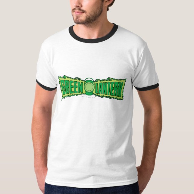 Green Lantern Logo mit Lattern T-Shirt (Vorderseite)