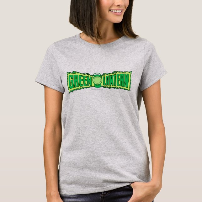Green Lantern Logo mit Lattern T-Shirt (Vorderseite)