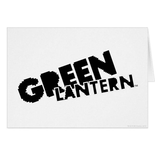 Green Lantern Logo - Pixel (Vorderseite (Horizontal))
