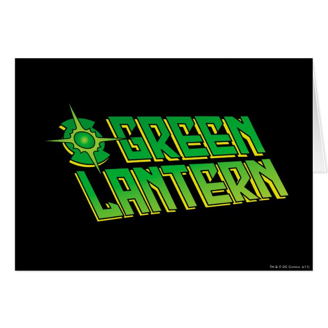 Green Lantern Logo - Slanted (Vorderseite (Horizontal))