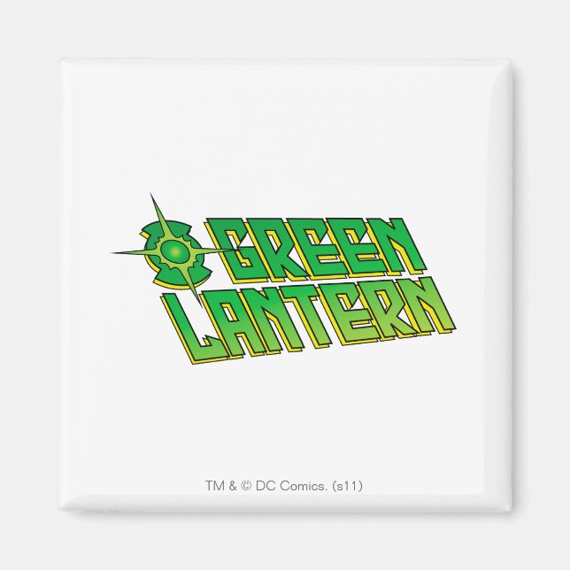 Green Lantern Logo - Slanted Magnet (Vorne)