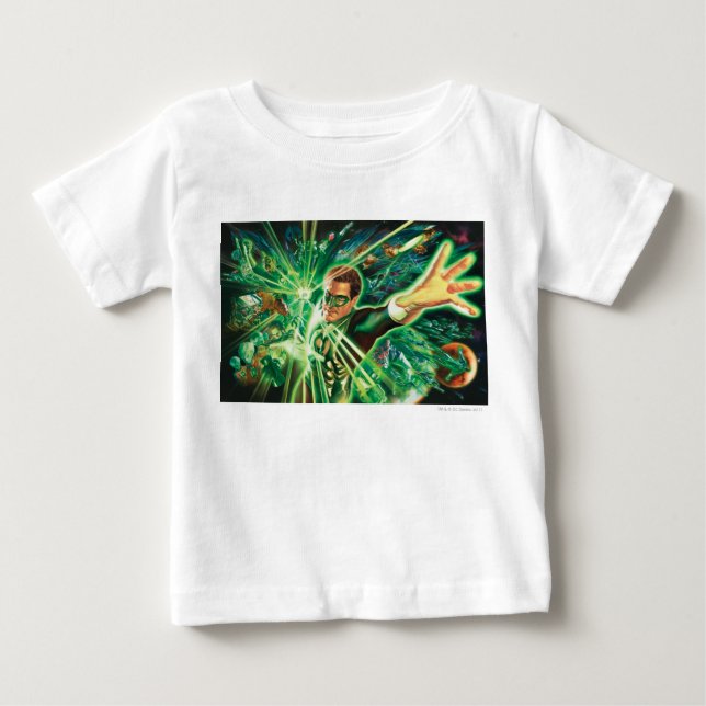 Green Lantern Painting Baby T-shirt (Vorderseite)