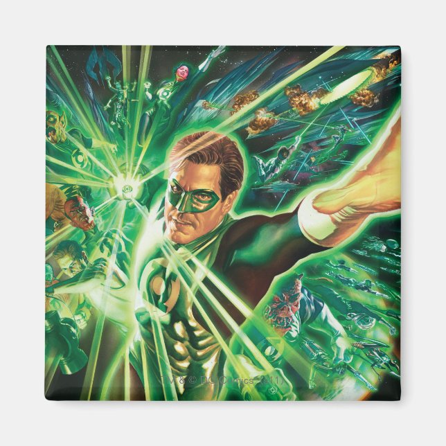 Green Lantern Painting Magnet (Vorne)
