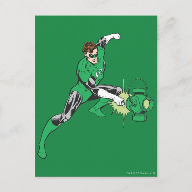 Green Lantern Power Postkarte (Vorderseite)