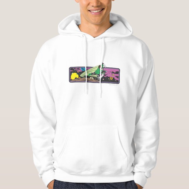 Green Lantern Races Thru Space Hoodie (Vorderseite)