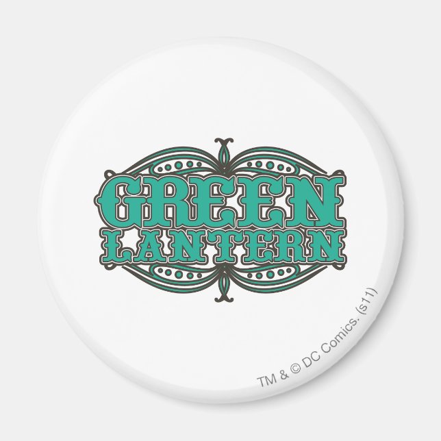Green Lantern Showtime Letters Magnet (Vorne)