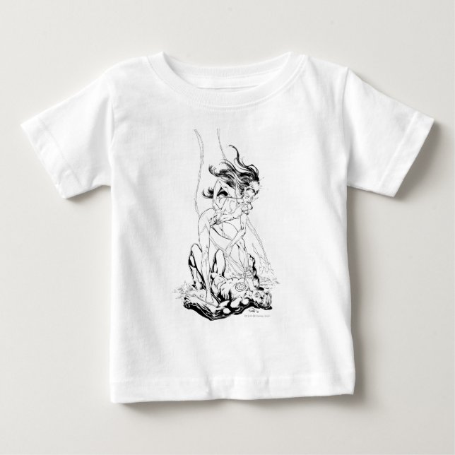 Green Lantern und Star Sapphire Baby T-shirt (Vorderseite)