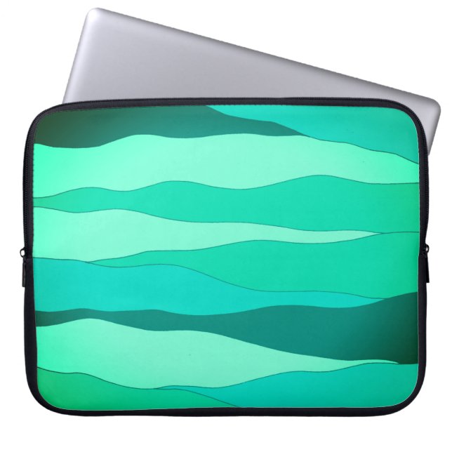Green-Laptop-Sieb Laptopschutzhülle (Vorderseite)