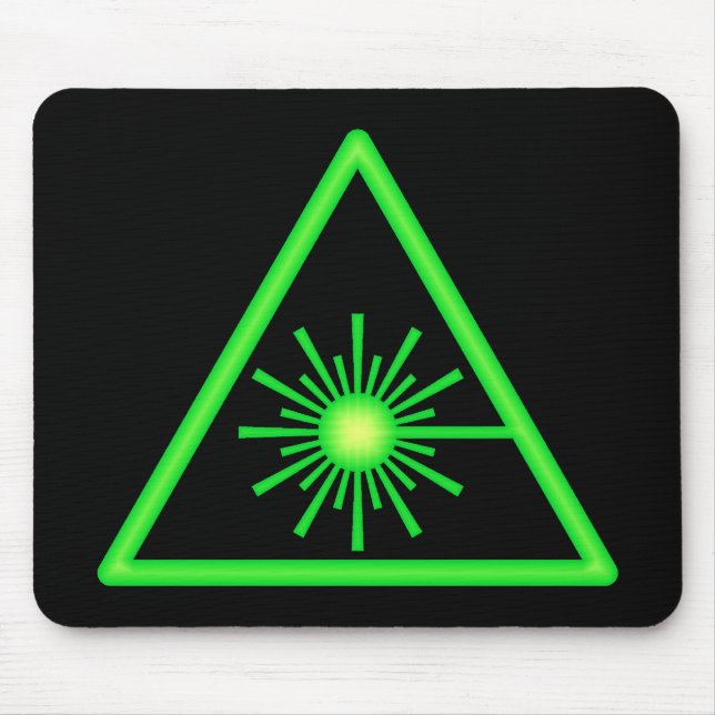 Green Laser Symbol Mousepad (Vorne)