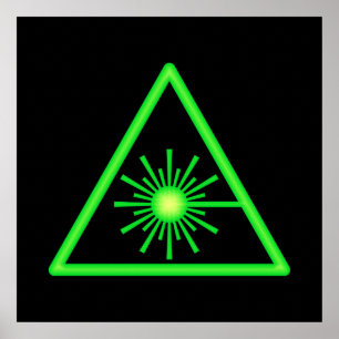 Green Laser Symbol Poster