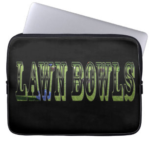 Green Lawn Bowls Dimensions Picture Logo, Laptopschutzhülle