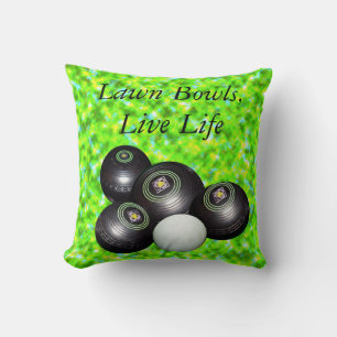 Green Lawn Bowls Live Life, Kissen