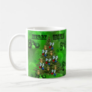 Green Lawn Bowls Weihnachtsdesign, Kaffeetasse