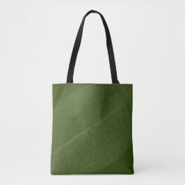 Green Leaf Grid Illustration Tote Bag Tasche