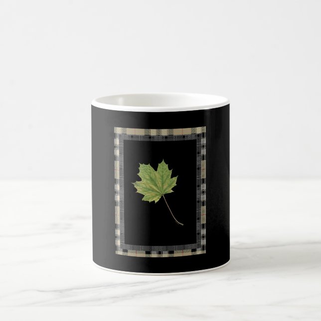 GREEN LEAF MOTIF KAFFEETASSE (Mittel)