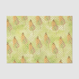 Green Leaf Muster 9 Seidenpapier