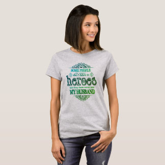 Green Leaf Proud Firefighter-Ehefrau T-Shirt