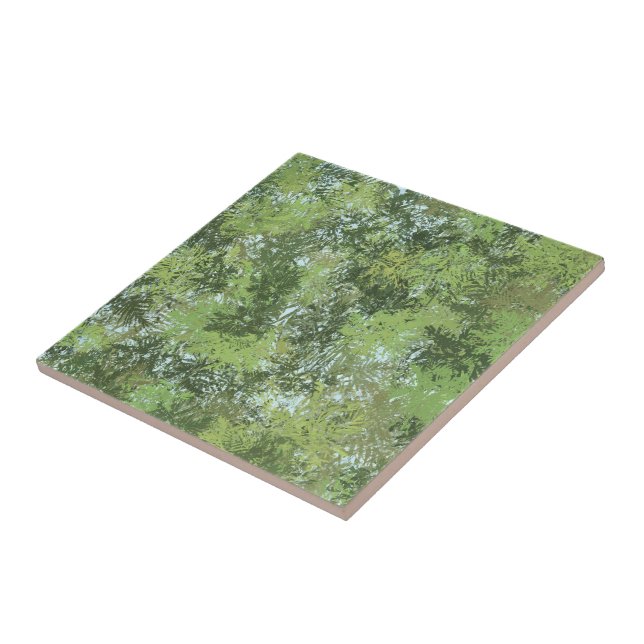 Green Leaf Trees With Blue Sky Peaking Through Art Fliese (Seite)