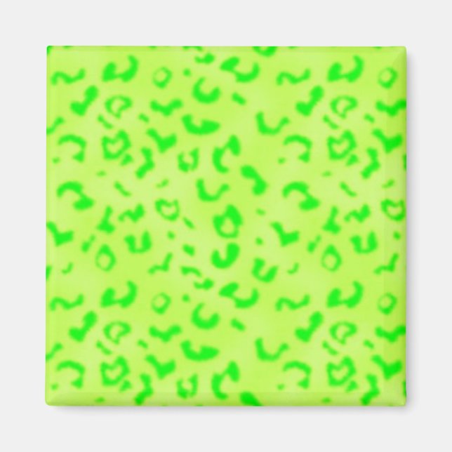 Green Leopard Magnet (Vorne)