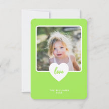 Green Liebe Foto Valentinstag Card
