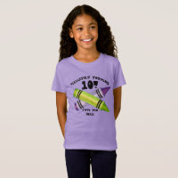 Green Lila Artist Crayons Child Birthday Party