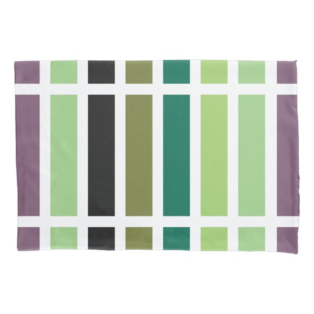 Green Lila Black Hues Kissenbezug (Vorderseite)