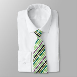 Green Lila Black Hues Krawatte