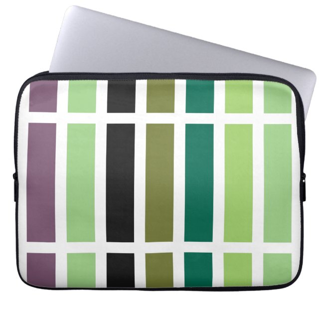 Green Lila Black Hues Laptopschutzhülle (Vorderseite)