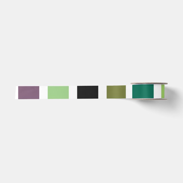 Green Lila Black Hues Satinband (Vorderseite)