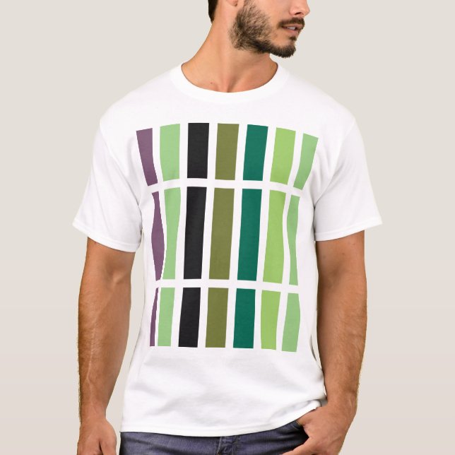 Green Lila Black Hues T-Shirt (Vorderseite)