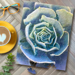 Green Lila Blue Cactus Elegantes Nah-Up-Foto<br><div class="desc">Ich war schon immer fasziniert von der Dauerhaftigkeit und Schönheit des Kakteen, das unter härtesten Bedingungen gedeiht. Genießen Sie den Glanz der Wüste mit diesem atemberaubenden nah-up-Foto aus einem pastellfarbenen, staubigen Grün, Perwinkelblau und lila Kakteen, einem Puzzle aus Puzzle. Das ist ein großartiges und inspirierendes Geschenk! Wählen Sie aus fünf...</div>