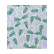 Green Lila Fern Blätter Retro 70er Blume Muster