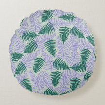 Green Lila Fern Blätter Retro 70er Blume Muster