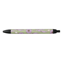Green Lila Retro Y2K Funky Hippie Blume Muster Kugelschreiber