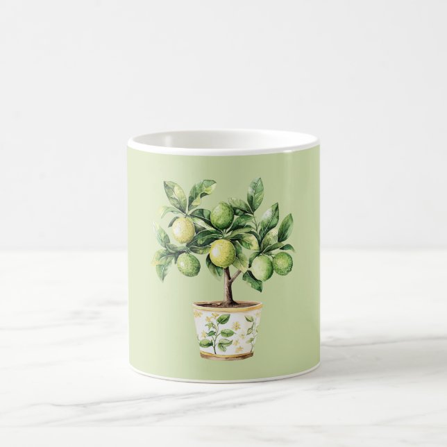 Green Lime Tree Kaffeetasse (Mittel)