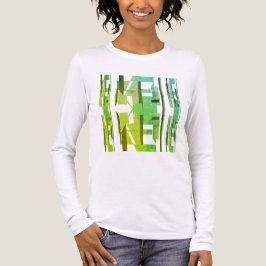 Green Limon Olive Gemustert MCM Abstrakte Art Tri-Blend Shirt