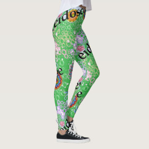 Green Limon Sorbet Leggings