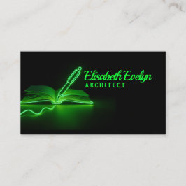 Green Lines of Creation: Pen and Book Visitenkarte