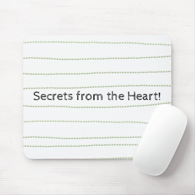 Green Lines Secrets Heart Mouse Pad! Mousepad (Mit Mouse)