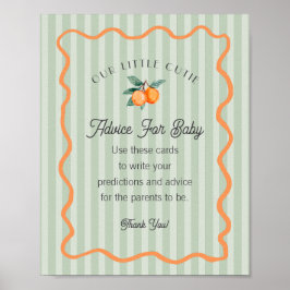 Green Little Süsse Citrus Duschempfehlung für Baby Poster